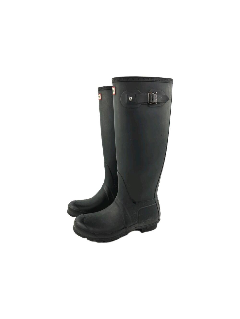 Hunter Women's Original Tall Rain Boots US 8 Matte Black Pull-On Boot
